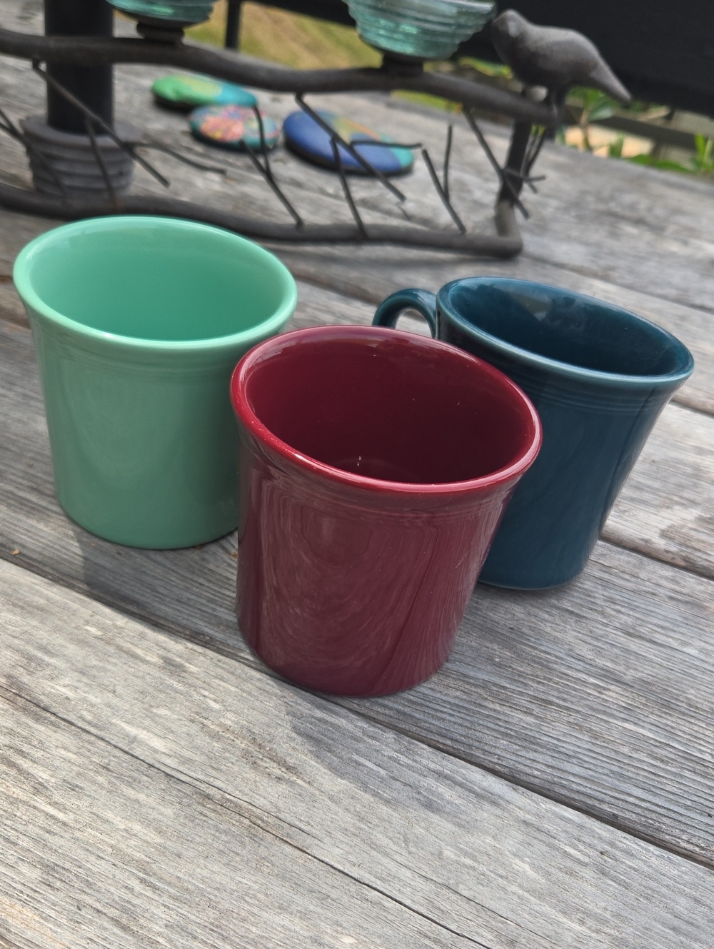 3 Fiesta Ware Ring Mugs Tom And Jerry